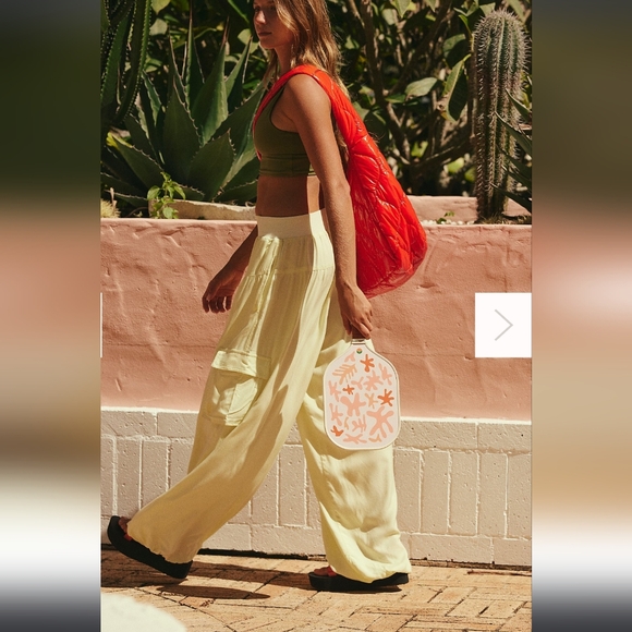 NWT FP Movement by Free People Final Stretch Pants in Ginger Tea Sz L - Picture 3 of 4